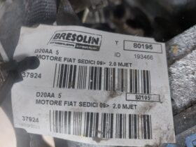 FIAT Komplett Motor (Segédberendezésekkel)